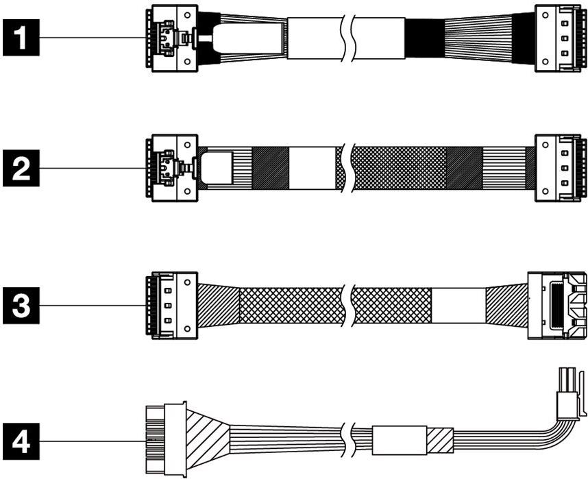 LENOVO THINKSYSTEM SR650 V3 2.5 CHASS IS FRONT BP3 SAS/SATA CABLE KIT (4X97A82937)