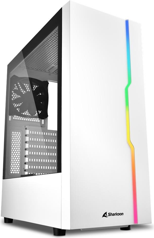 Sharkoon RGB Slider Midi Tower PC Weiß ATX micro ATX Mini ITX Gaming 15,7 cm (4044951032006)  - Onlineshop JACOB Elektronik