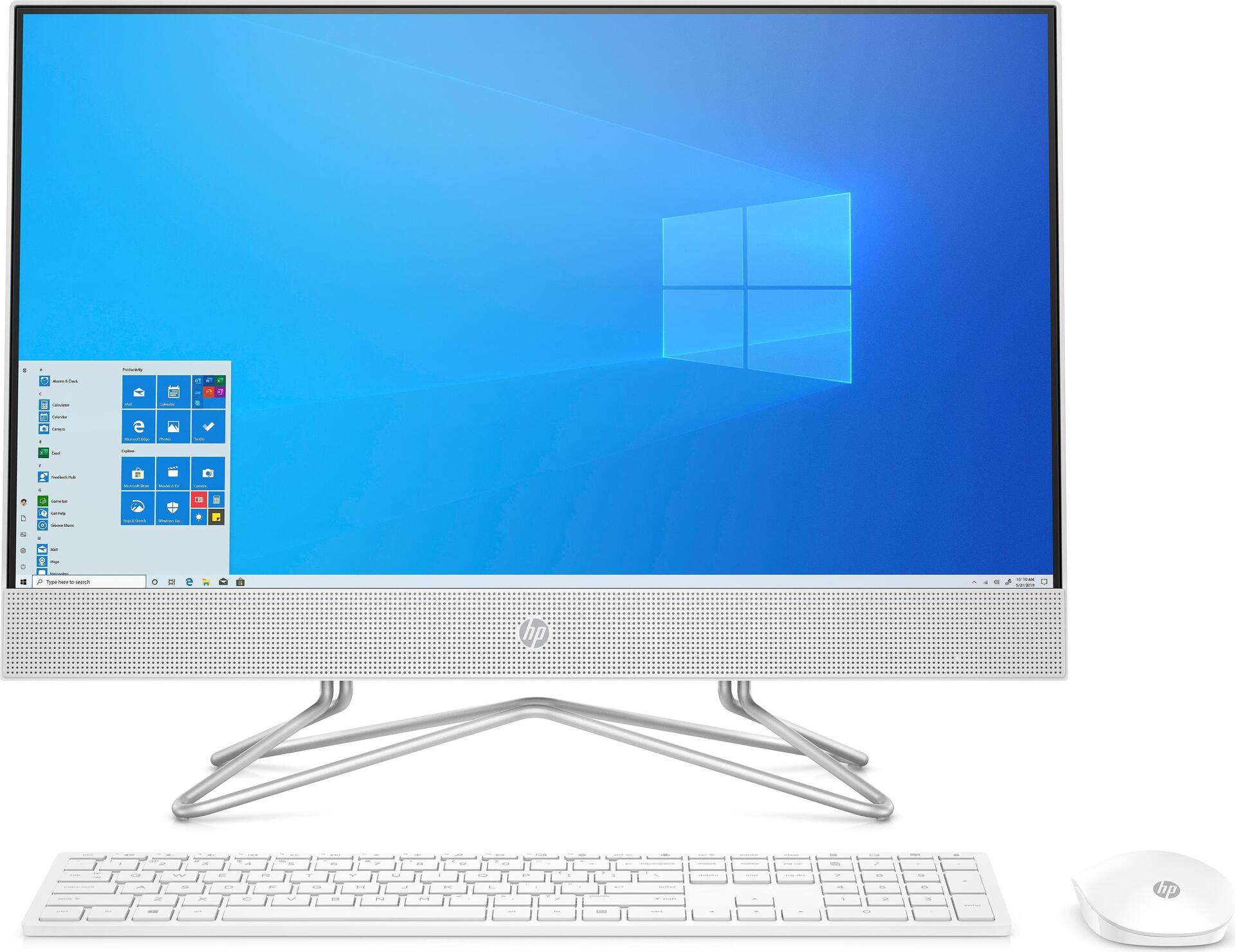 HP 24 -df0304ng 60,5 cm (23.8" ) 1920 x 1080 Pixel Intel® Core™ i5 Prozessoren der 10. Generation 16 GB DDR4-SDRAM 512 GB SSD Wi-Fi 5 (802.11ac) Weiß All-in-One-PC Windows 10 Home (3M224EA#ABD)