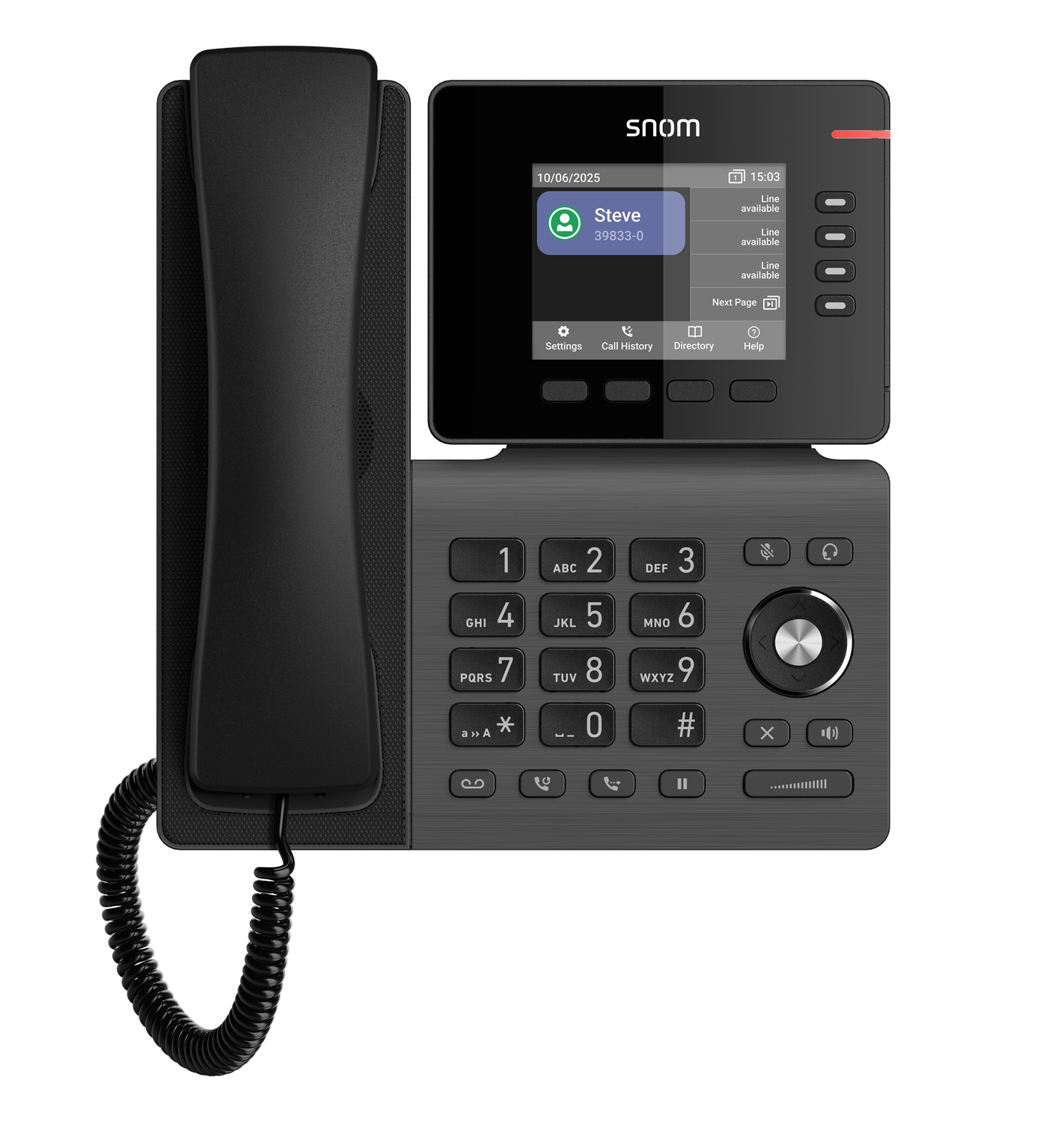 Snom D810W VoIP-Telefon WLAN Gigabit Ethernet PoE Schwarz