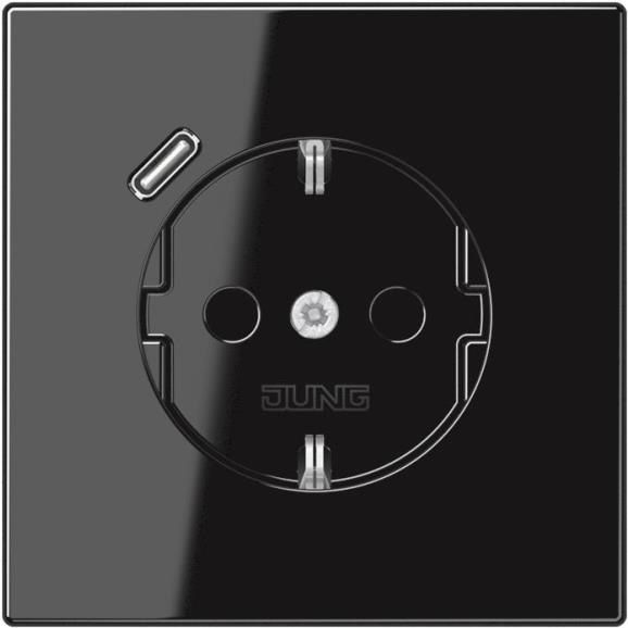 Jung SCHUKO Steckdose mit USB Typ C LS1520-18CSW (LS1520-18CSW)