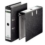 LEITZ Hängeordner, 180 Grad, DIN A4, 80 mm, schwarz Einband aus Pappe, mit aus- und einklappbarem Hängeschwenk- (1821-00-00)