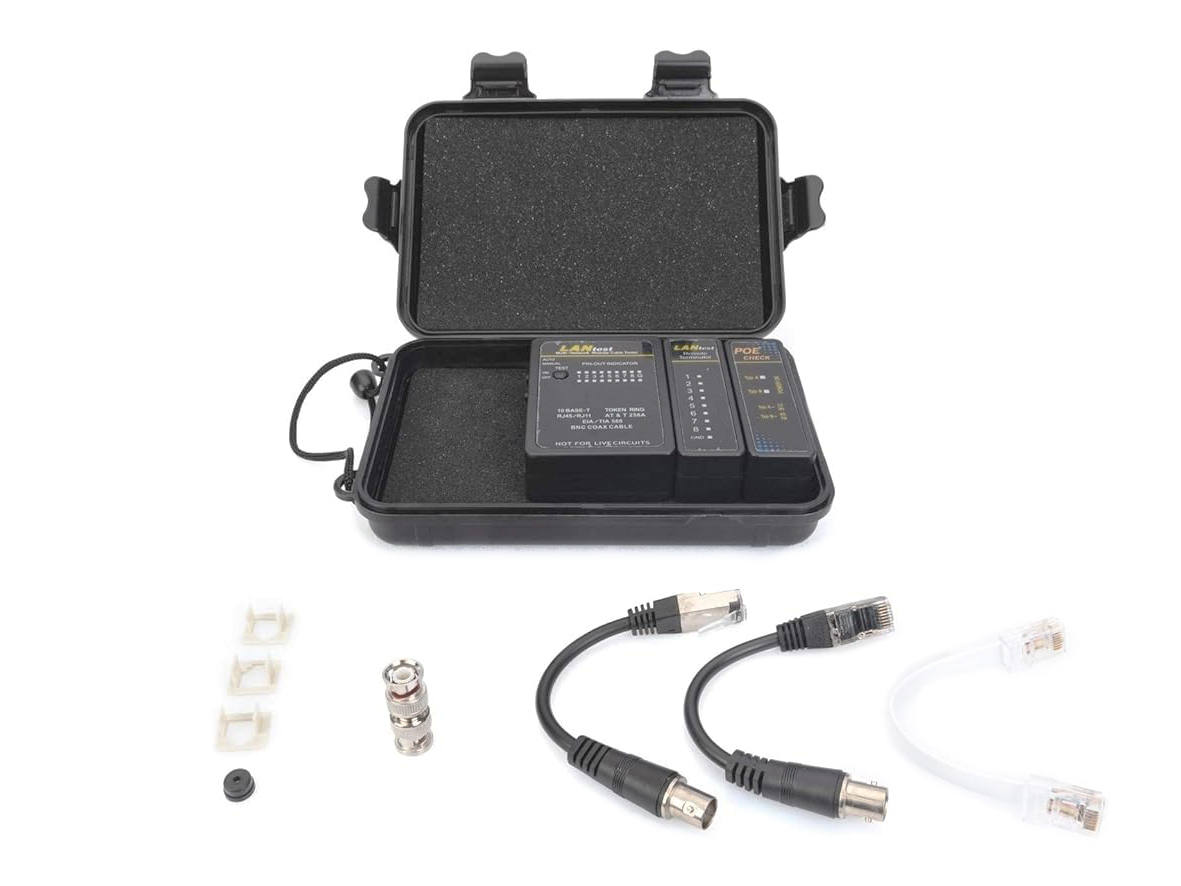 equip Netzwerktester RJ-45/RJ-11/RJ-12/BNC Schwarz