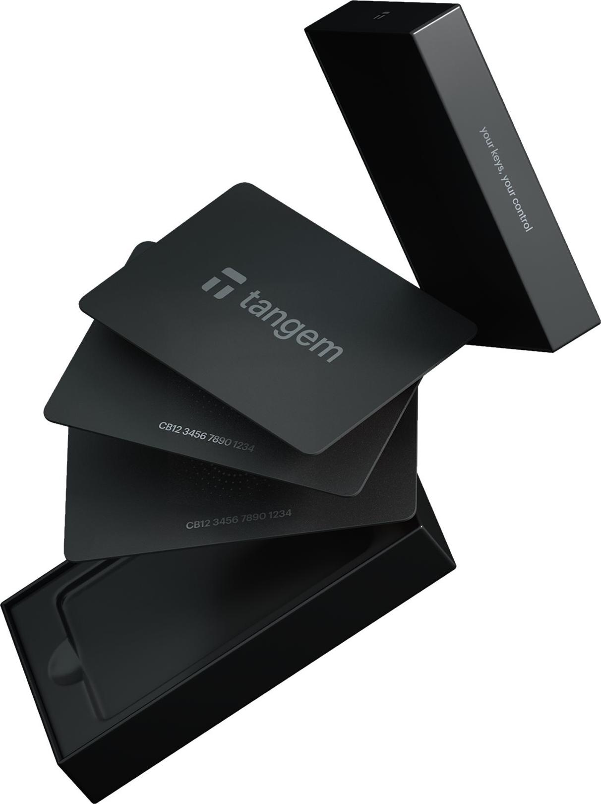 TANGEM Card 2.0 Hardware Wallet 3er-Set Schwarz