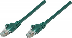 Intellinet Network Patch Cable, Cat6, 0,5m, Green, Copper, U/UTP, PVC, RJ45, Gold Plated Contacts, Snagless, Booted, Lifetime Warranty, Polybag (738903)