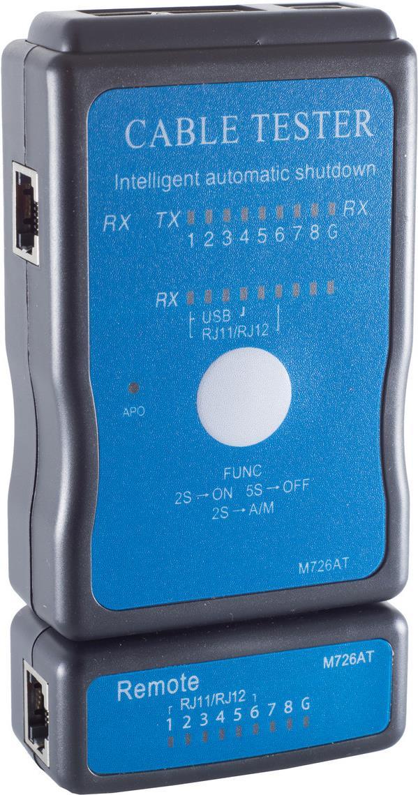 S-CONN shiverpeaks BS75616 Netzwerkkabel-Tester Schwarz - Blau (BS75616)