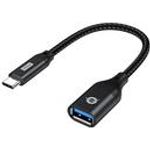 Conceptronic ABBY18B OTG-Adapter für USB 3.2 Gen 2 zu USB-A. Anschluss 1: USB-C, Anschluss 2: USB-A. Produktfarbe: Schwarz (ABBY18B)