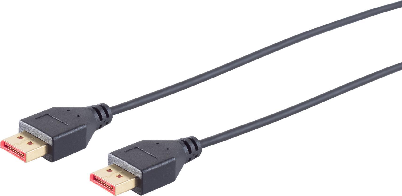 S/CONN maximum connectivity DisplayPort 1.4 Kabel, 8K, slim, 1,5m (10-69155)