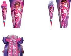 ROTH Schultüte "Agentin Laura", rund, 700 mm, Folie Filzverschluss, mit stabiler ROTH-Spitze - 1 Stück (677550)