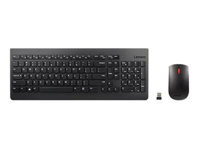 Lenovo Essential Wireless Combo Tastatur-und-Maus-Set Schwarz