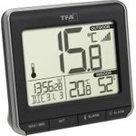 TFA Dostmann PRIO Funk-Thermometer digital Schwarz, Weiß (30.3069.01)