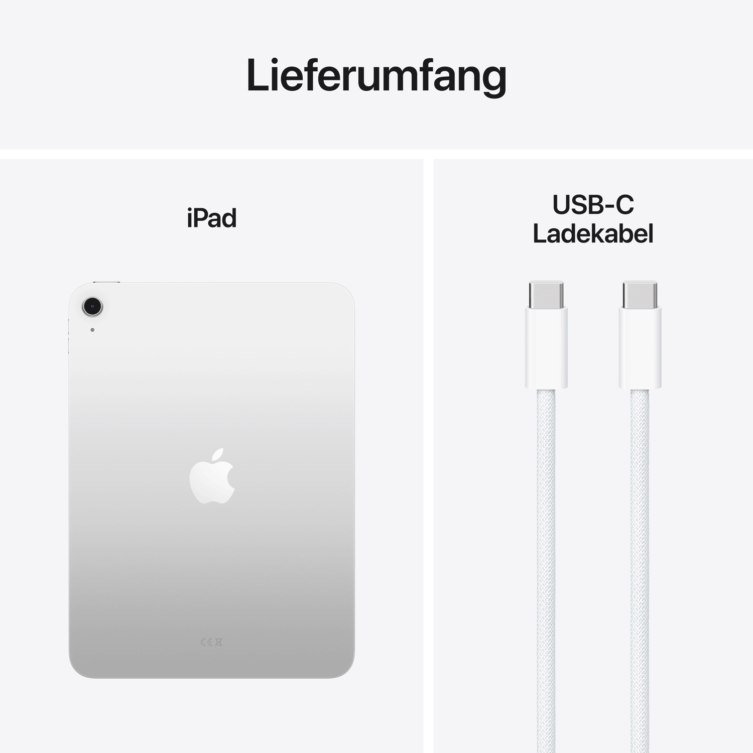 Apple iPad A16 Wi-Fi 128 GB Silber