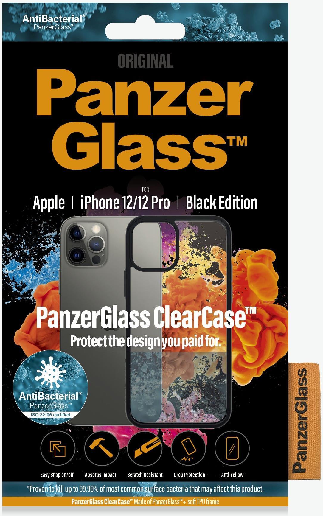 PanzerGlass 0252 Handy-Schutzhülle 15,5 cm (6.1" ) Cover Schwarz - Transparent (0252)