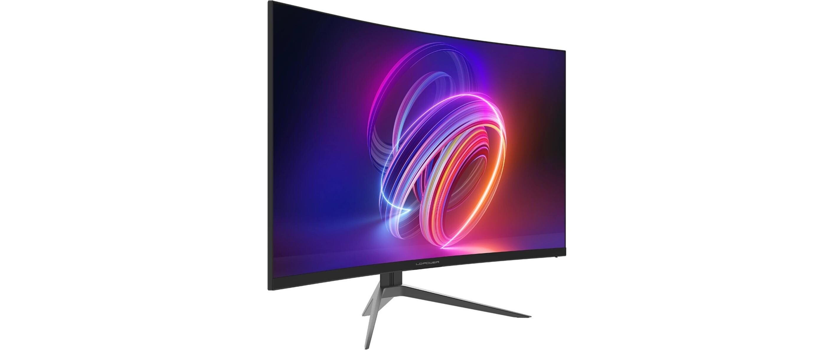 LC-Power LC-M27FC 27" Curved Monitor 180 Hz Full HD Schwarz, Rot
