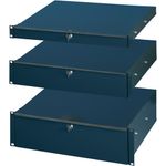 SCHROFF 19"SCHUBFACH 3HE RAL7021 (20110182)