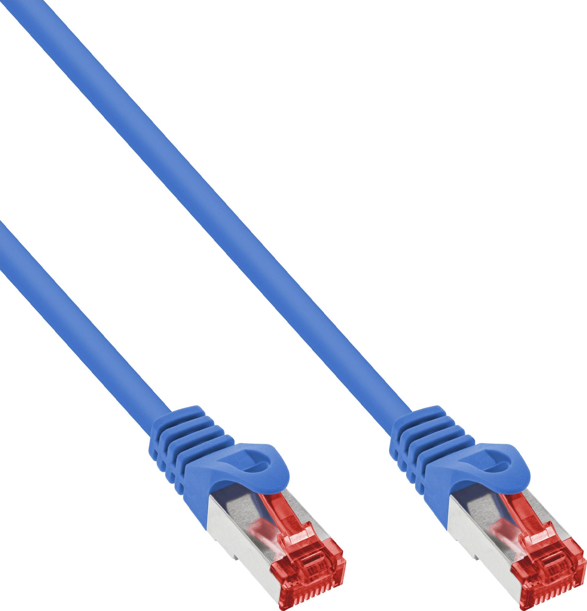 InLine Patchkabel S/FTP (PiMf) Cat.6 2m Blau