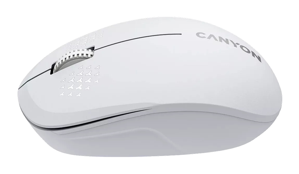 Canyon MW-04 Kabellose Optische Maus Bluetooth 5.0 3 Tasten 1200 DPI Weiß