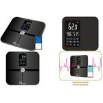 Little balance Personenwaage Cardio X4 ITO USB-C, BT-fähig Impedanzmessgerät mit 2 cardio-Funktionen, 4 unsichtbare - 1 Stück (LB 8676)