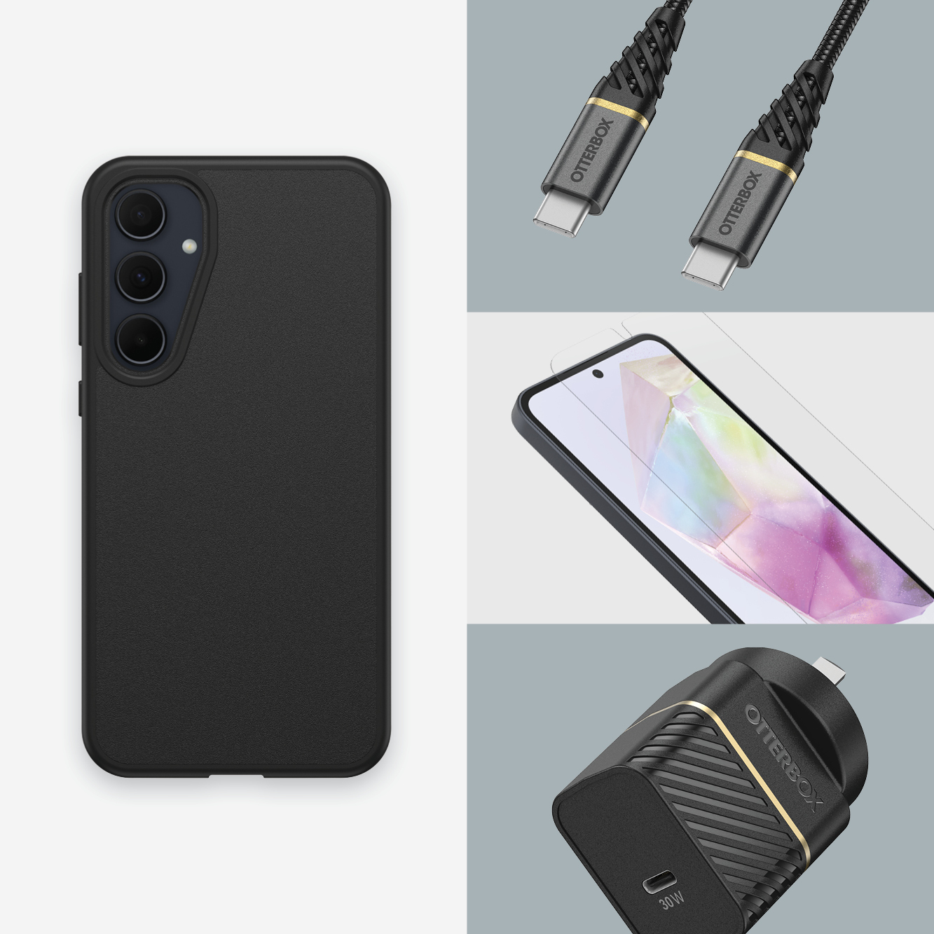 OtterBox React Series Schutzhülle für Samsung Galaxy A35 5G 6.6" Schwarz