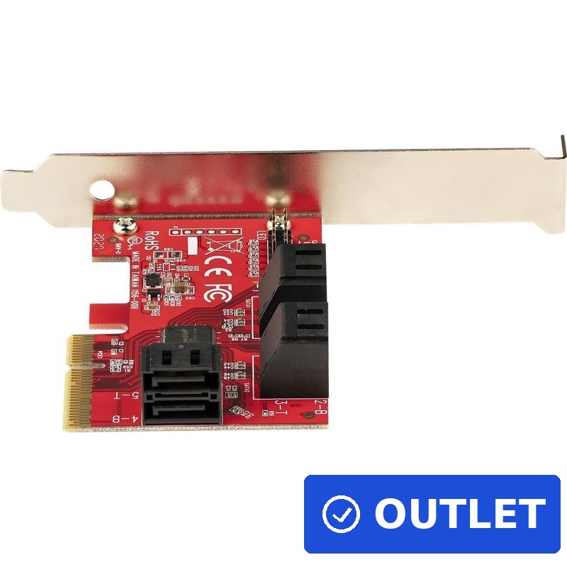 StarTech.com PCIe SATA Controller Karte 6 Port - 6 Gbit/s PCIe x4 ASM1166 Non-RAID (6P6G-PCIE-SATA-CARD) (geöffnet)