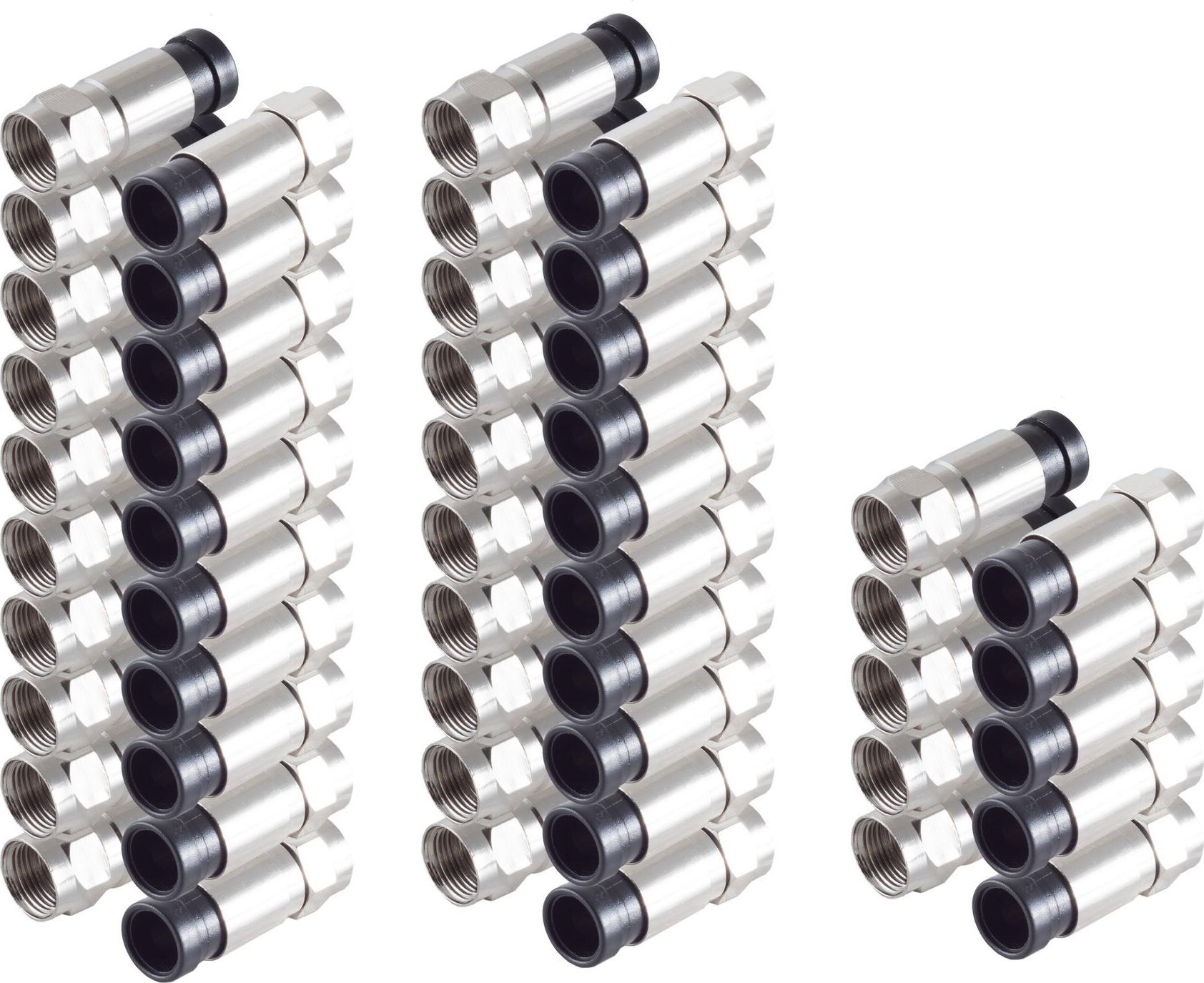shiverpeaks ®--F-Kompressionstecker für Kabel 7mm--VE25 (BS85029-A-SET25)