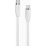 ALOGIC ELEMENTS SILICONE 5A/240W TIE USB-C TO C MALE WHITE 2M (ELSI5U2CCWH2)