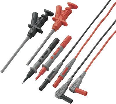 VOLTCRAFT MS-6 Sicherheits-Messleitungs-Set [Lamellenstecker 4 mm - Prüfspitze] 1.20 m Schwarz, Rot 1 Set (VC-10906580)