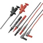VOLTCRAFT MS-6 Sicherheits-Messleitungs-Set [Lamellenstecker 4 mm - Prüfspitze] 1.20 m Schwarz, Rot 1 Set (VC-10906580)