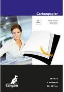 kangaro Durchschreibepapier, DIN A4, 10 Blatt, weiß Format: 210 x 290 mm, für Handbeschriftung, - 1 Stück (K-7900001)