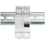 Assmann/Digitus DIN-RAIL ADAPTER FOR KEYSTONE Hutschienen Adapter für 1x Keystone Modul, IP20, inkl. Beschriftungsfeld und Staubschutz, passend für DN-93617 (AN-25187)