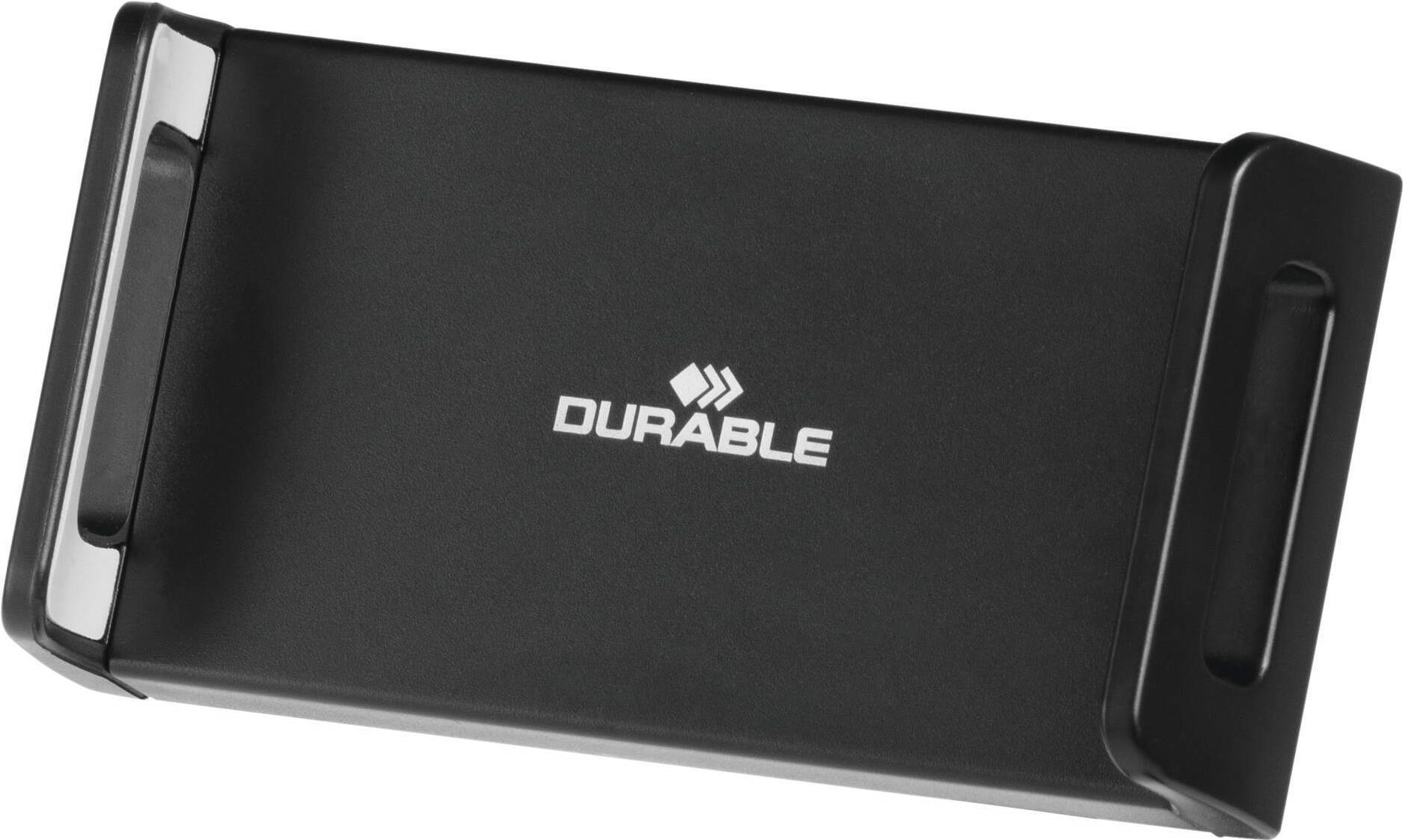 Durable TWIST COMBI Aktive Halterung für Smartphone und Tablet Schwarz