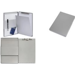 MAUL Klemmbrett MAULassist mit Aufbewahrungsbox, DIN A4 aus eloxiertem Aluminium, geschlosssene Bauform, stabiler - 1 Stück (235 46 08)