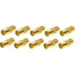 SHVP BS85322-10G - IEC-Stecker auf F-Buchse vergoldet ZZF--10 Stück (BS85322-10G)