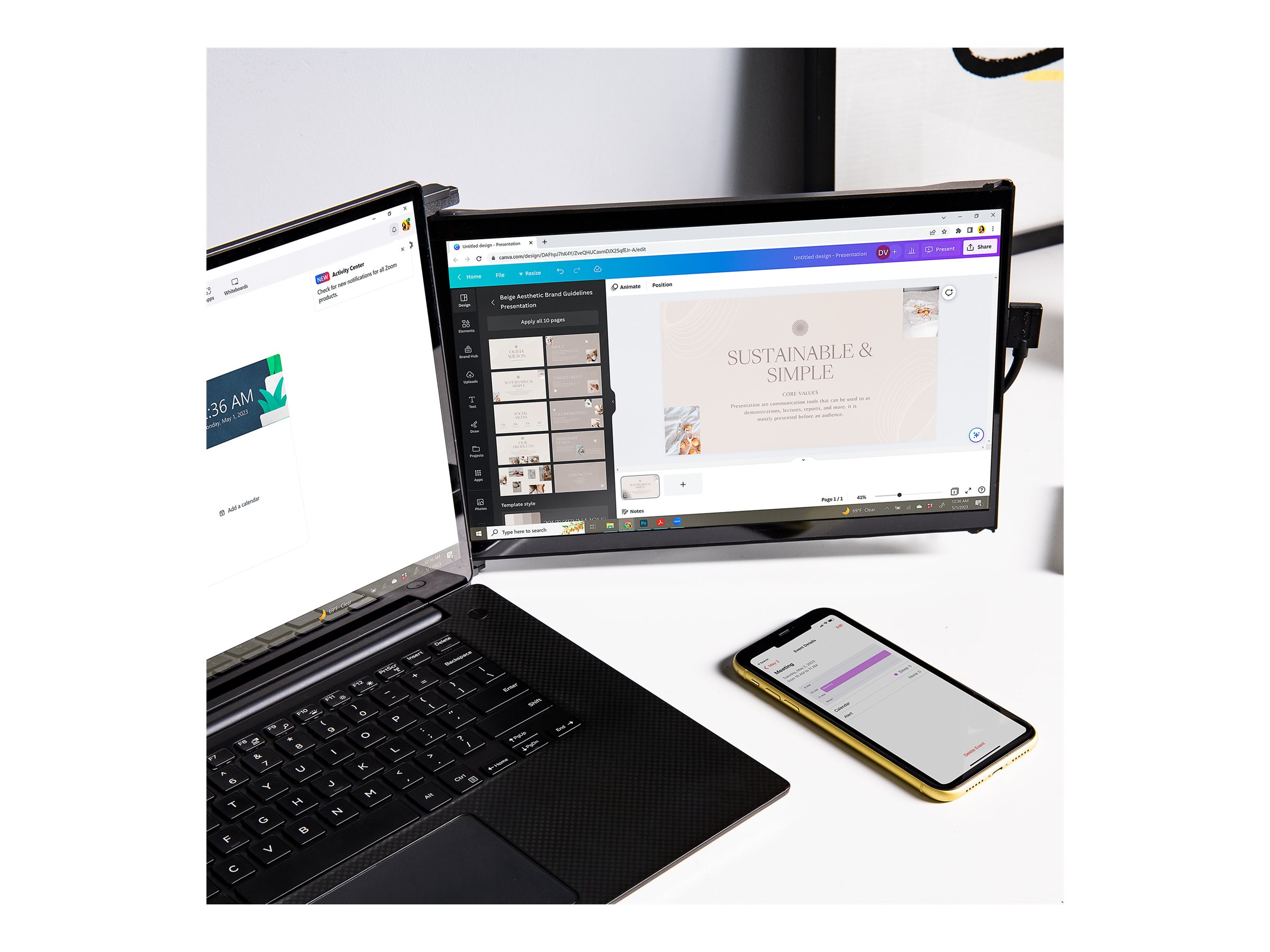 Mobile Pixels DUEX Max DS 14.1" 1920 x 1080 IPS Schwarz