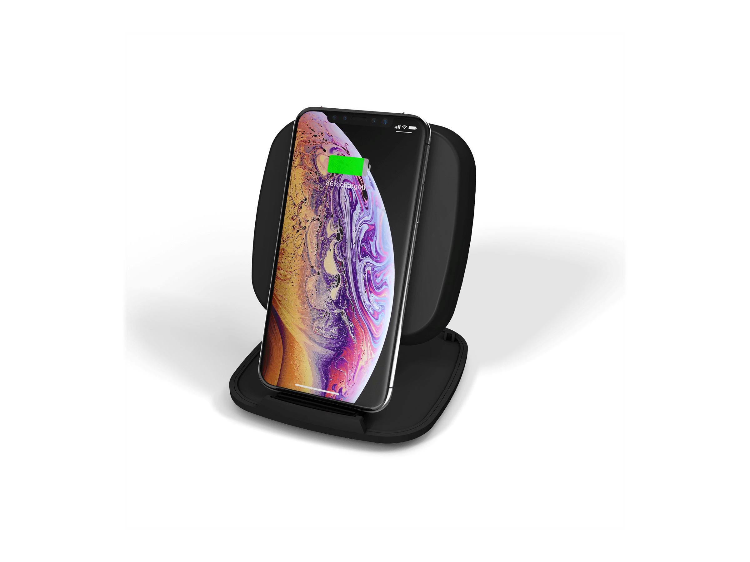 ZENS Fast Wireless Charger ZESC06B 10 W Kabelloses Ladegerät Schwarz