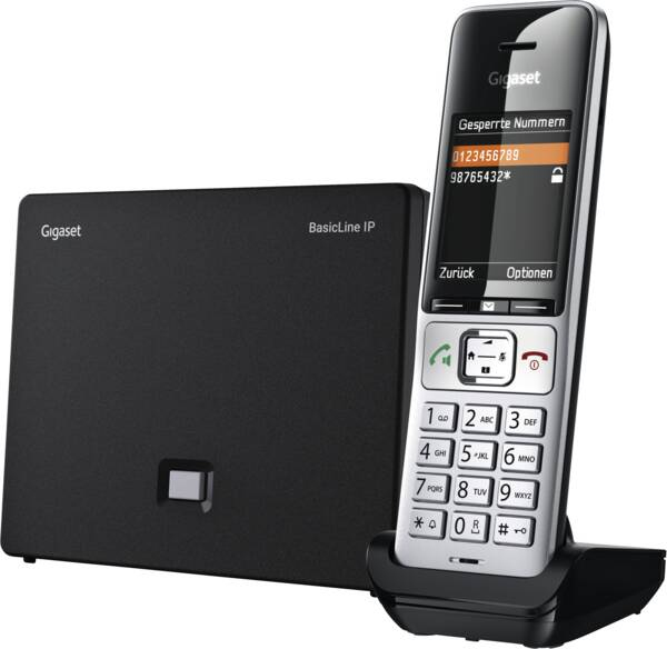 Gigaset COMFORT 500HX Universal-DECT-Mobilteil mit HD-Voice Schwarz, Silber