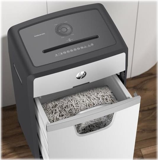 HP OneShred 24CC Aktenvernichter Partikelschnitt Weiß Schwarz
