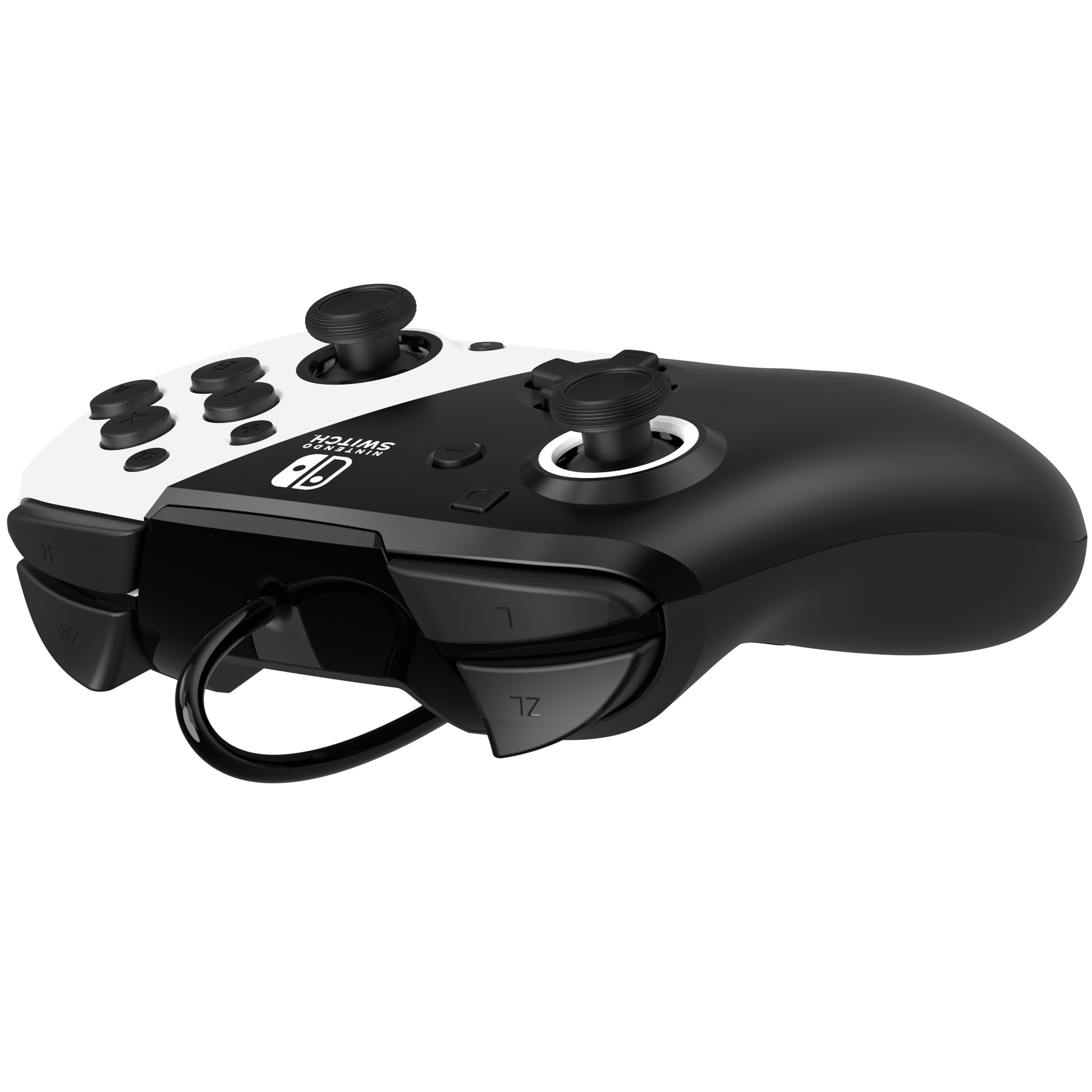 PDP Faceoff Deluxe+ Audio OLED Rematch Gamepad Nintendo Switch Schwarz/Weiß