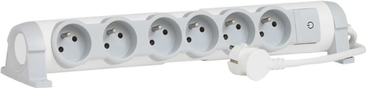 C2G Cbl/Multi-outlt ext-6x2P+E orntb 3m cord 80820