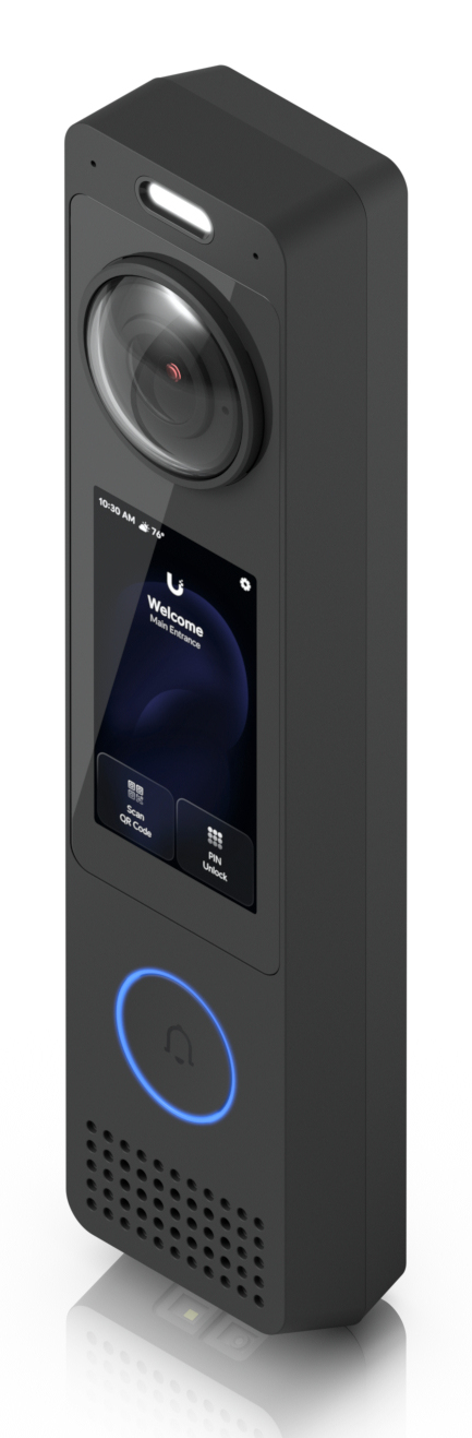 Ubiquiti UniFi G6 Pro Entry Smarte Türklingel mit Kamera, Bluetooth 4.1 LE, NFC, Schwarz