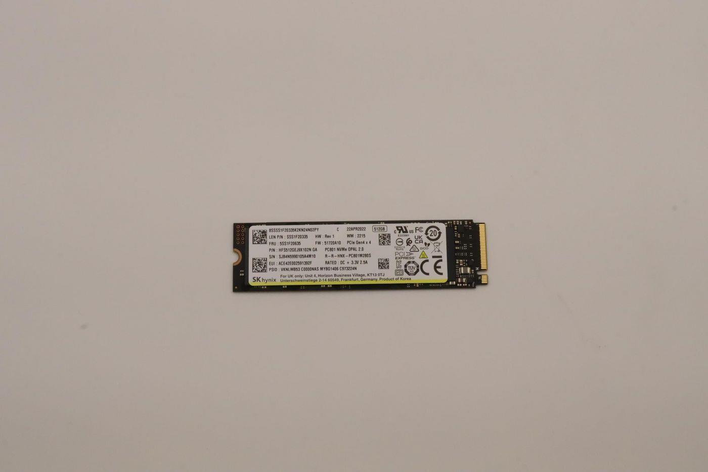 Lenovo SSD 512GB M.2 2280 PCIe4x4 SKH OP (5SS1F20635)