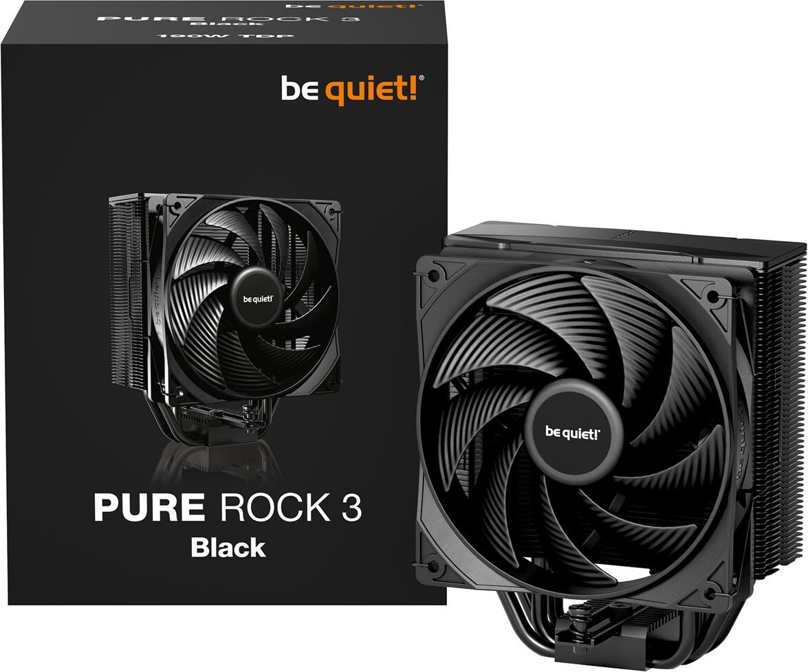 be quiet! Pure Rock 3 CPU-Kühler 120 mm für Intel und AMD Schwarz