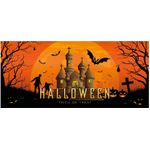 EUROPALMS Halloween Banner, Geisterhaus, 400x180cm (80164200)