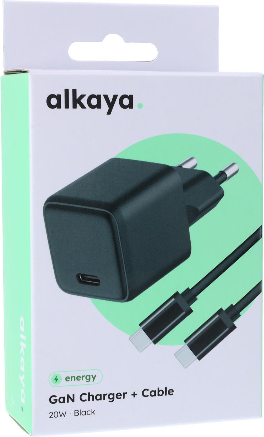 alkaya NEXUS Speed Flex Charger Set GaN Technologie 20W schwarz (C2-70001)