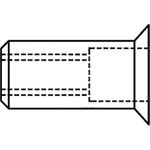 Gesipa Blindnietmutter St M10x12x19 Senkkopf KS 1,5-4,5mm (Pack mit 100 St) (1455372)