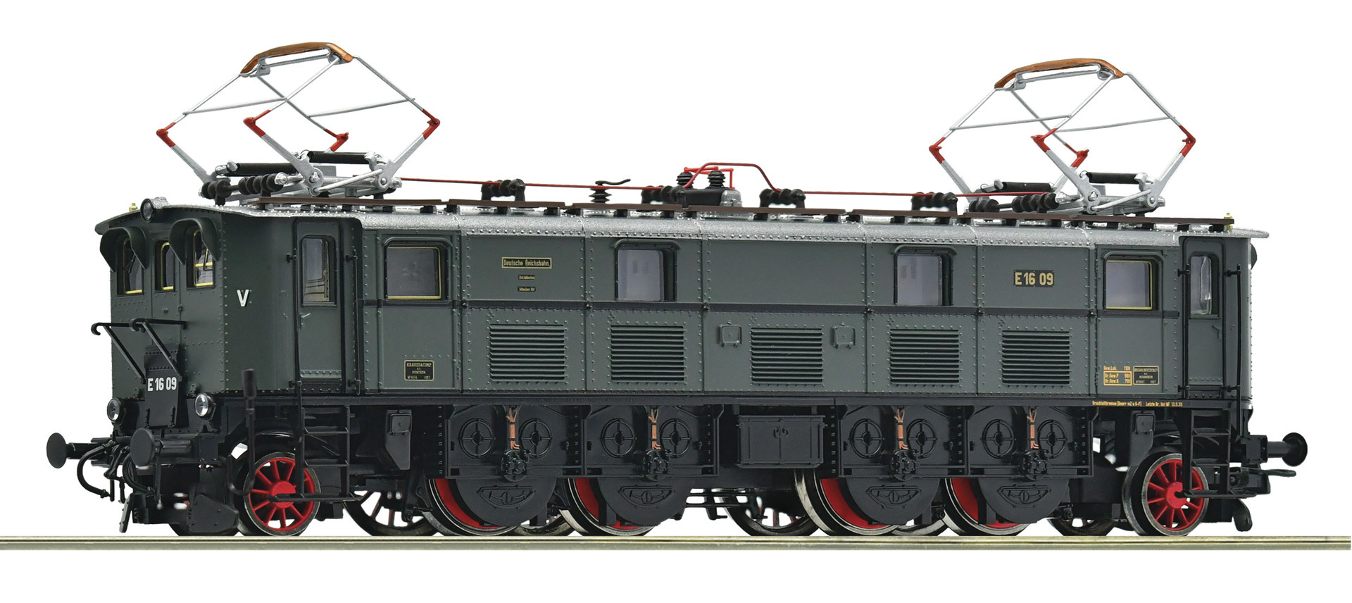 Roco H0 E-Lok BR E 16 09 der DRG Schnellzuglokomotive Gleichstrom Grün