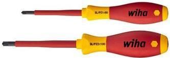 Wiha SoftFinish electric Xeno Schraubendrehersatz SB328 S2, Schlitz / Pozidrive Ausführung, 2-teilig Für Arbeiten im Bereich von spannungsführenden Teilen bis 1.000 V AC (SB328 S2)