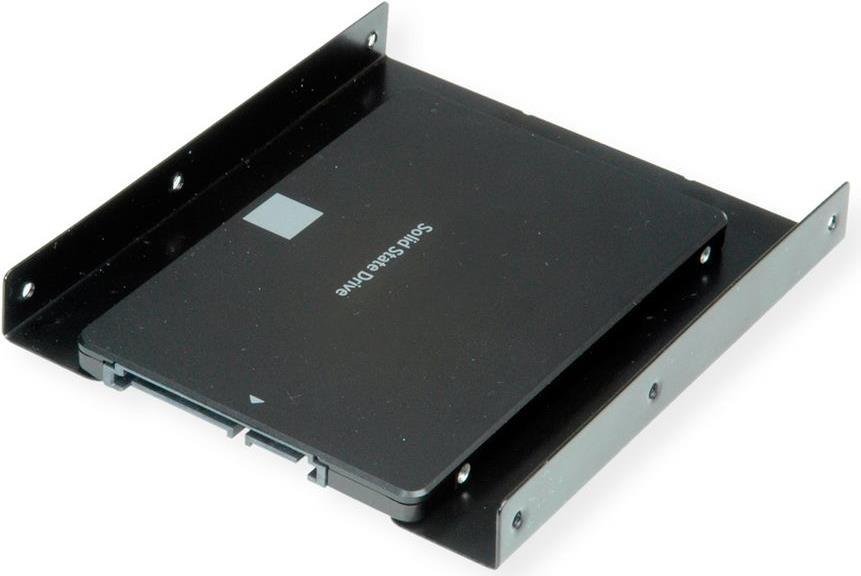HDD/SSD Montageadapter, 3.5"  Rahmen für 1x 2.5"  HDD/SSD, Metall, schwarz (16.01.3009)
