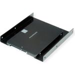 HDD/SSD Montageadapter, 3.5"  Rahmen für 1x 2.5"  HDD/SSD, Metall, schwarz (16.01.3009)
