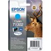 Epson T1302 - 10,1 ml - Cyan - Original - Blister mit RF- / aktustischem Alarmsignal - Tintenpatrone - für Stylus Office BX535, BX630, BX635, BX935; WorkForce WF-3520, 3530, 3540, 7015, 7515, 7525 (C13T13024012)